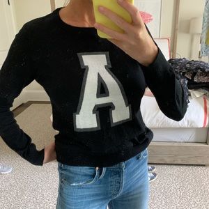 Acrobat Letter A Black Sweater